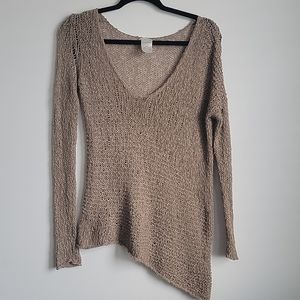 Aritzia Talula knit top - xxs - brown